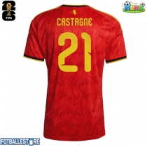 Belgia Timothy Castagne #21 Hjemmedrakt VM 2026 Kortermet